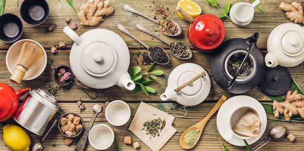 Seasonal wellness tea selection harmonizing with nature